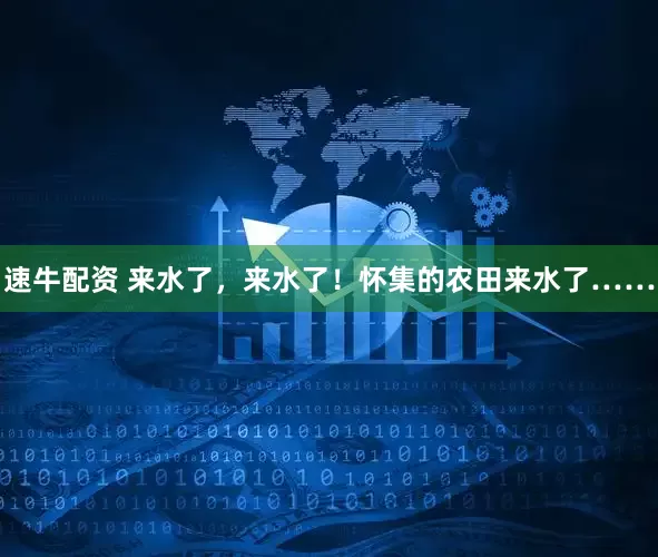 速牛配资 来水了，来水了！怀集的农田来水了……